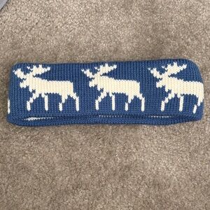 Lise’s Lids Handcrafted Vintage Blue and Cream Women’s Headband